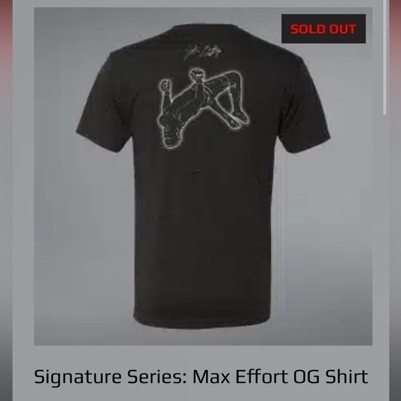 UFC JUSTIN GAETHJE VIOLENT 1 MAX EFFORT OG SIGNATURE TSHIRT V1 - Picture 7 of 9
